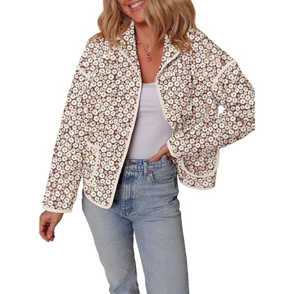 Dokotoo Warm Quilted Jacket Long Sleeve